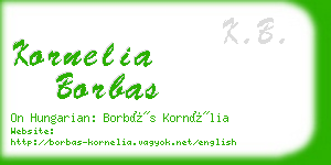 kornelia borbas business card